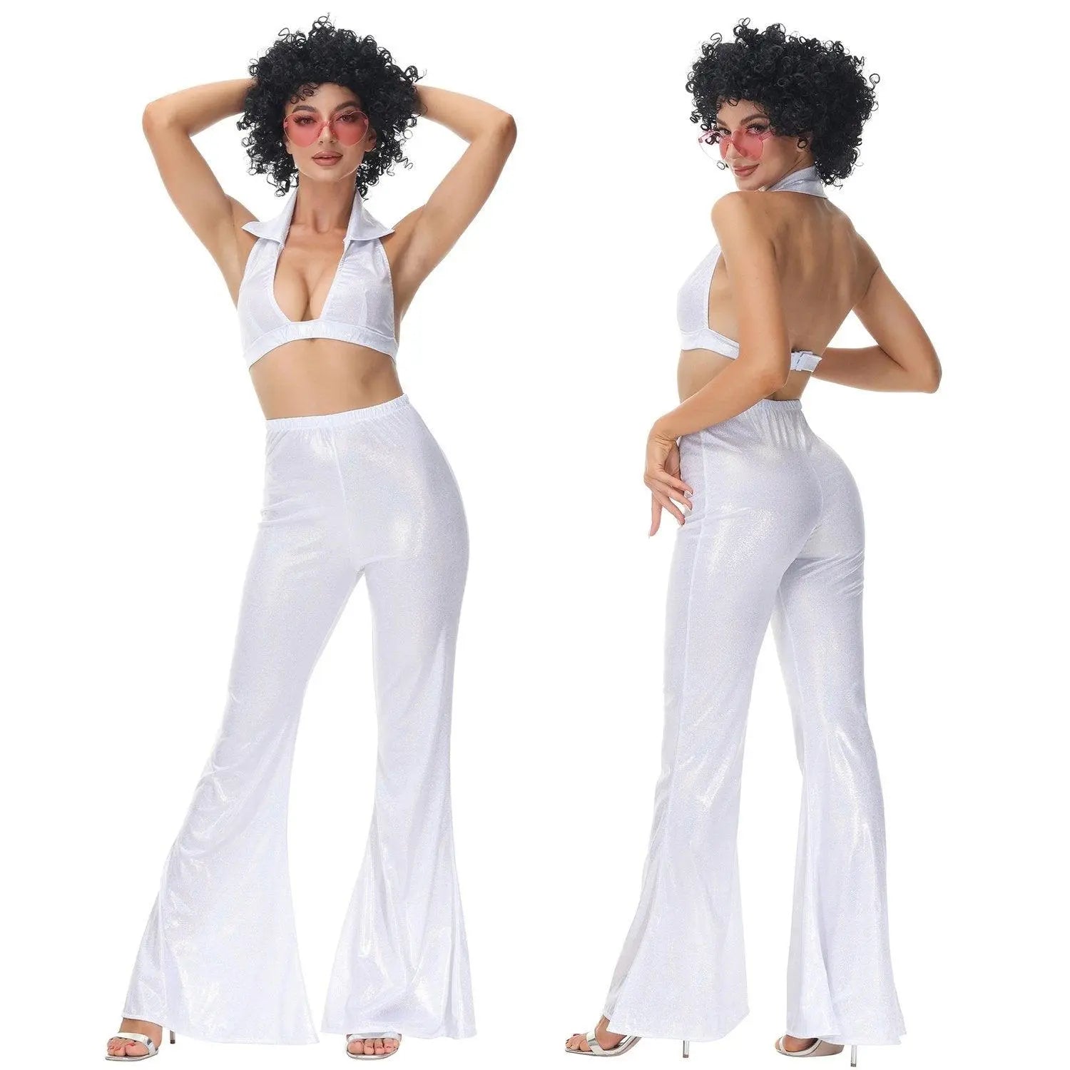 80s Retro Disco Costumes Cosplay Halloween Outfit For Female - Pajamasbuy