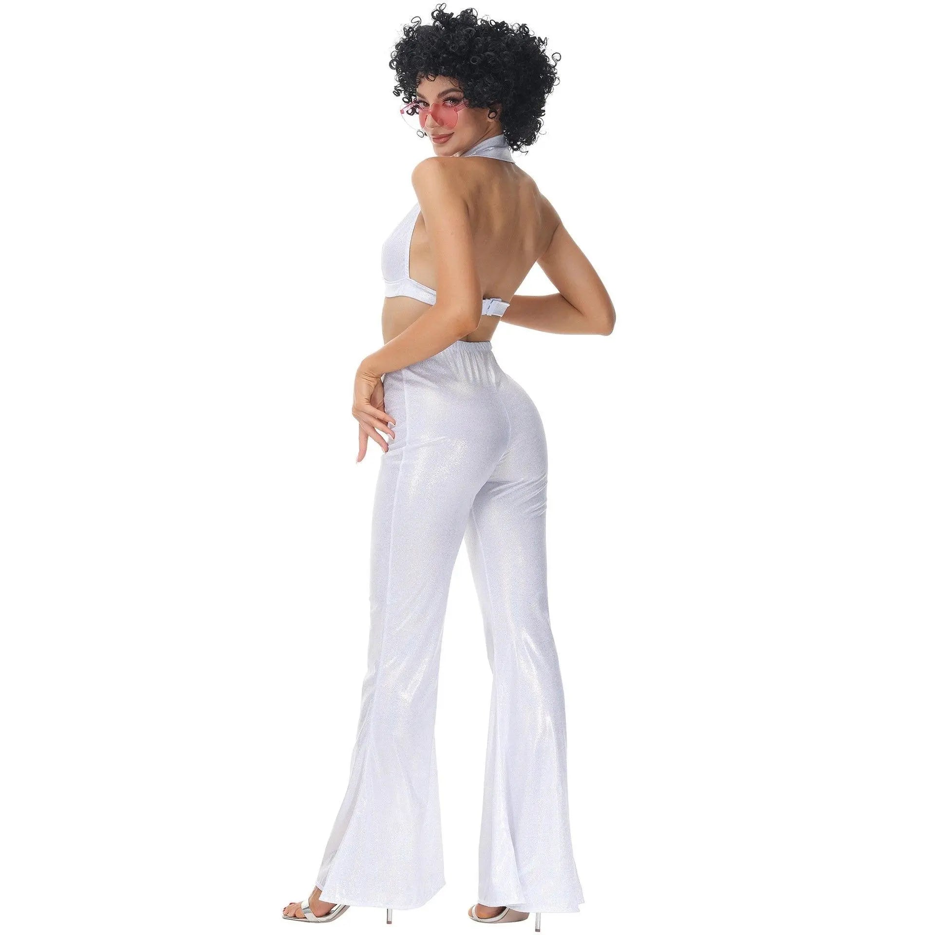 80s Retro Disco Costumes Cosplay Halloween Outfit For Female - Pajamasbuy