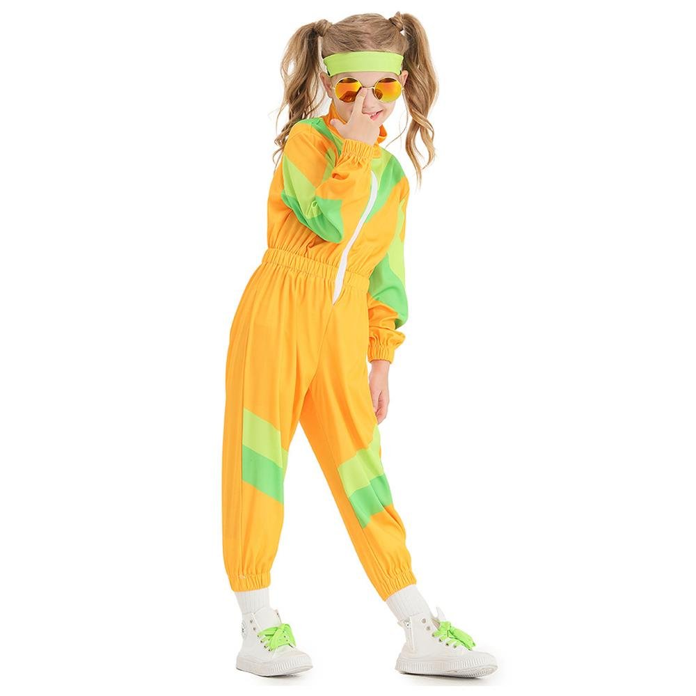 Buy80s Retro Disco Costumes Cosplay Halloween Jumpsuit Outfit For Kids Now Cheaper With 3 - 5 Days Ship - PajamasBuy