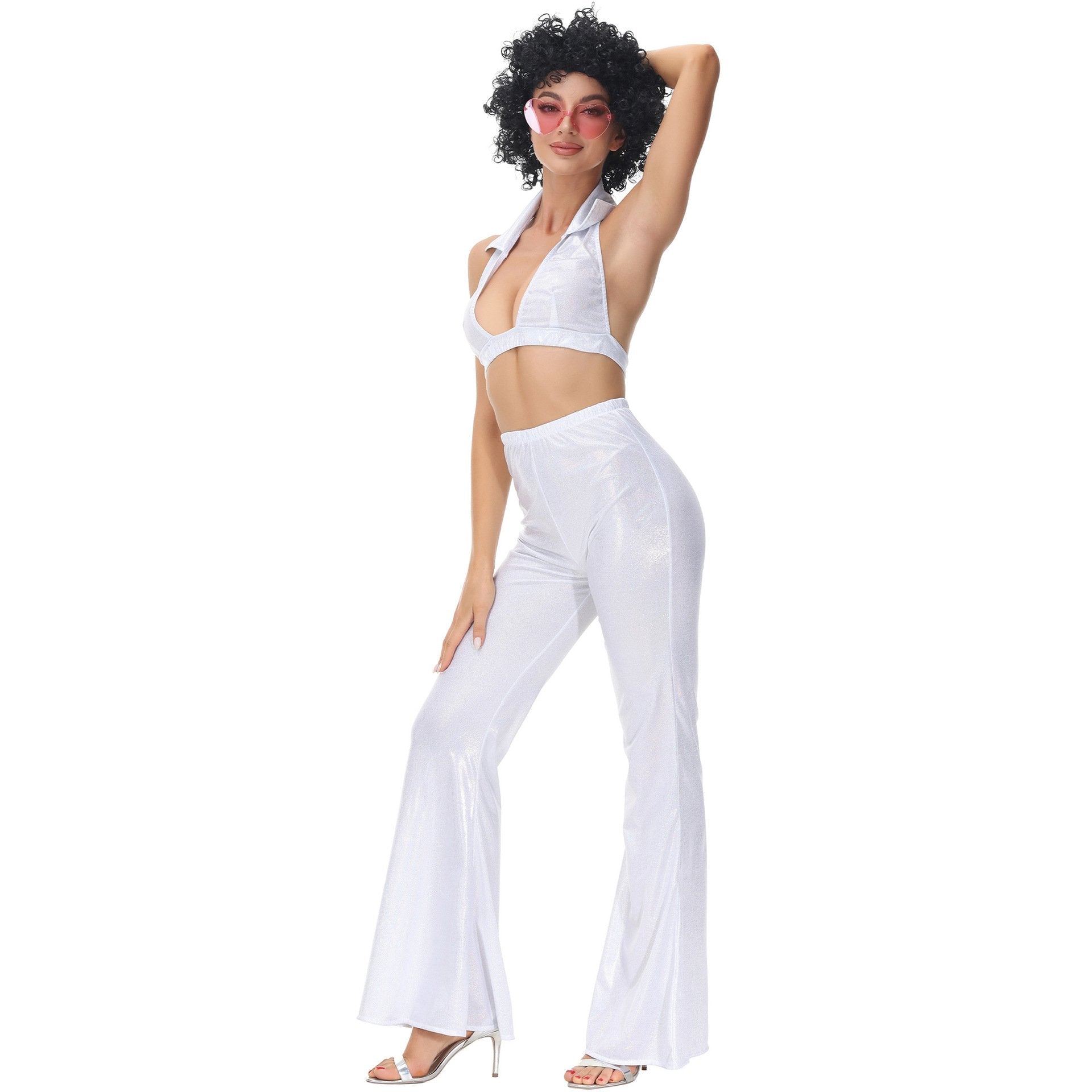 Buy80s Retro Disco Costumes Cosplay Halloween Outfit For Female Now Cheaper With 3 - 5 Days Ship - PajamasBuy