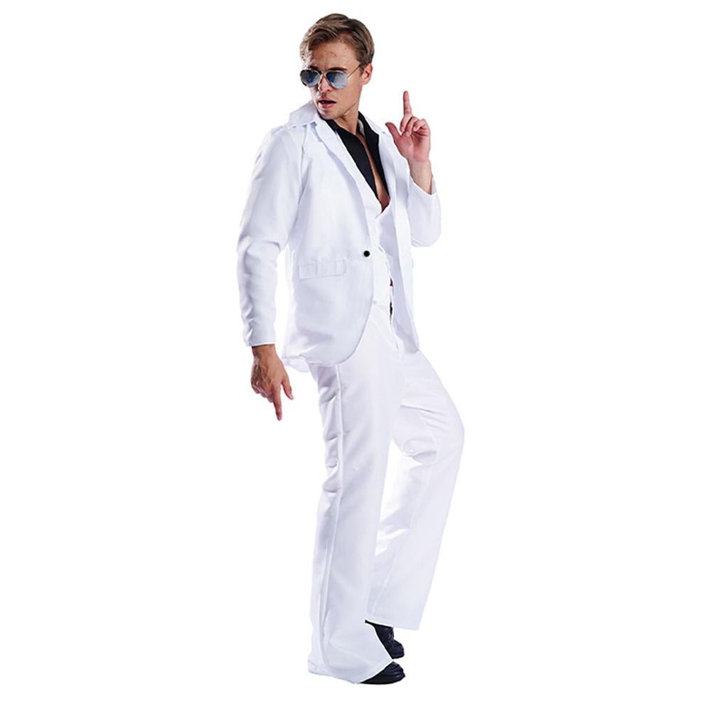 Buy80s Retro Disco Costumes Cosplay Halloween Suit Outfit For Men Now Cheaper With 3 - 5 Days Ship - PajamasBuy