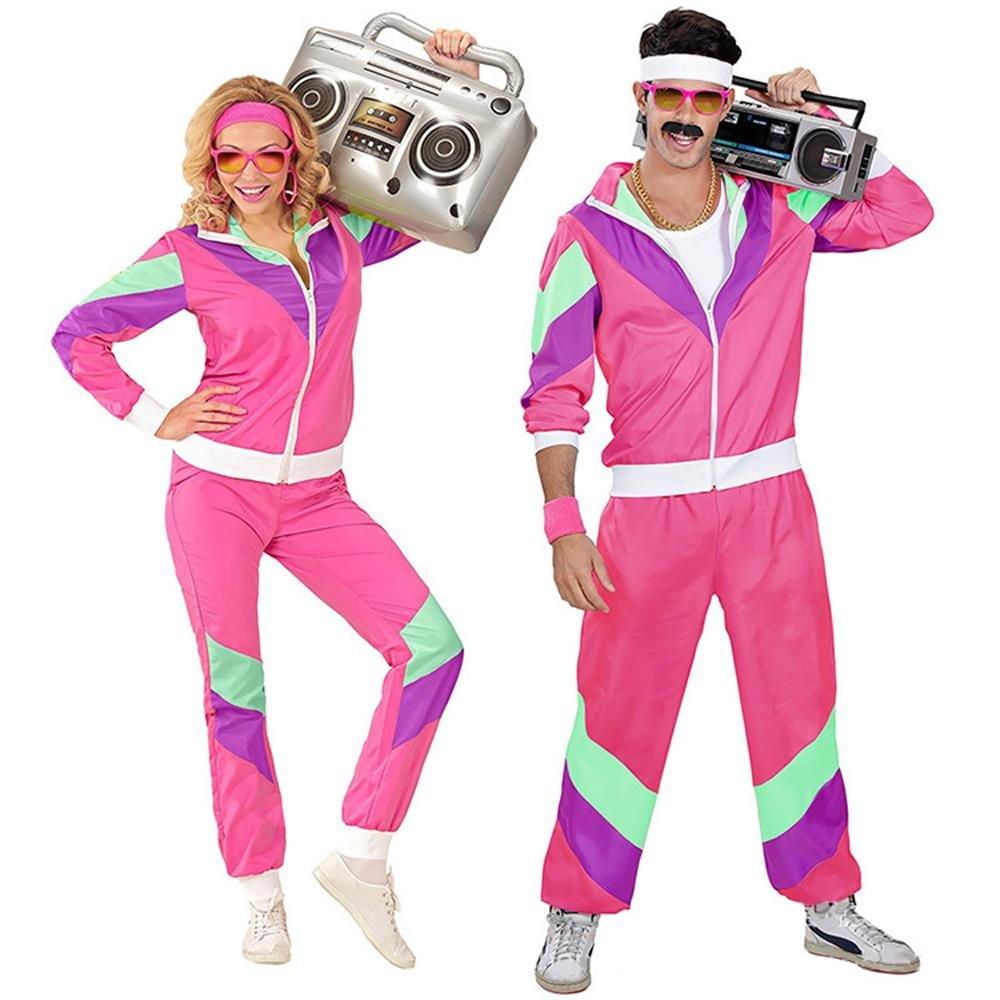 80s Retro Disco Hip Hop Blazer Adult Cosplay Costume Outfits Carnival Suit - Pajamasbuy