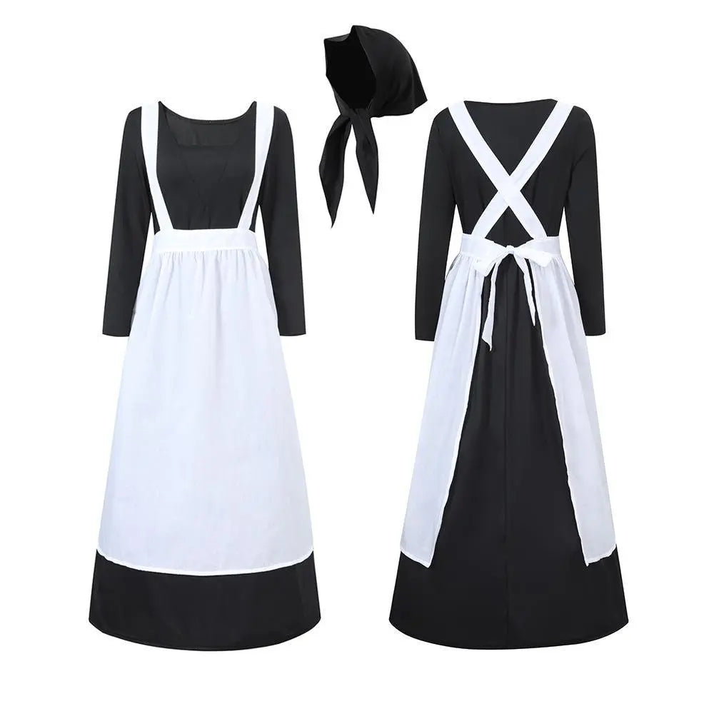 Adult Female French Manor Maid Dress Retro Halloween Costume - Pajamasbuy