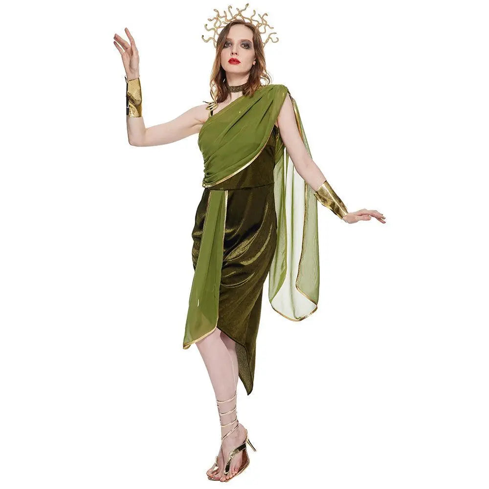 Adult Medusa Costume Halloween Cosplay Outfit for Bar Parties and Performances - Pajamasbuy