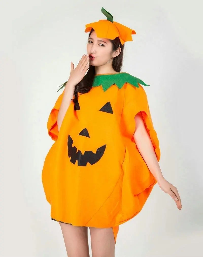 Adult Women Men Pumpkin Halloween Costume Party Wear - Pajamasbuy