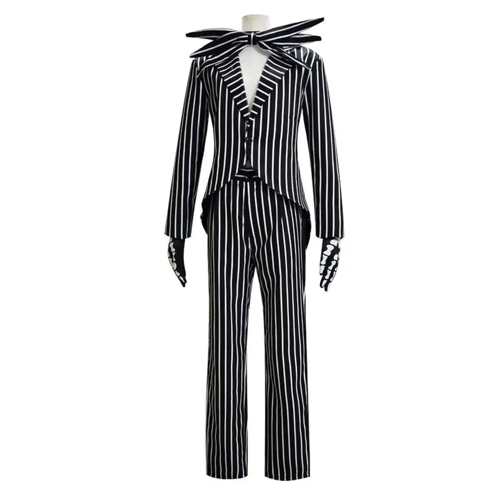 Adult kids Jack Skellington Sally Suit Costume The Nightmare Before Christmas for women men Boy Girl full Set - Pajamasbuy