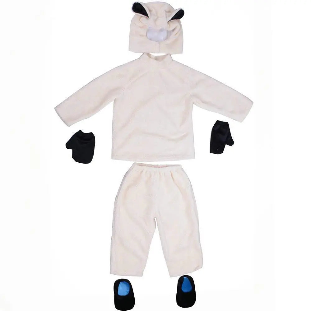 Adult kids Shepherd Sheep Costume Animal Cosplay Matching Costume - Pajamasbuy