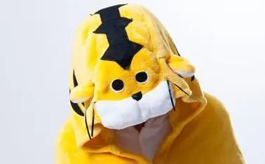 Animal Kigurumi Yellow Tiger Cosplay Costume Cloak Shawl - Pajamasbuy