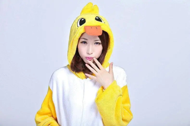 Animal Unisex Adult Duck Onesies Kigurumi Costume Pajamas - Pajamasbuy