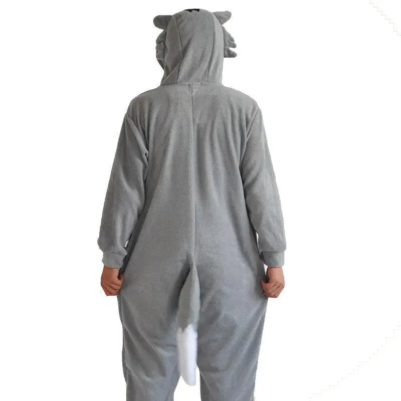 Animal Unisex Wolf Onesies Hoodie Kigurumi Costume Pajamas - Pajamasbuy