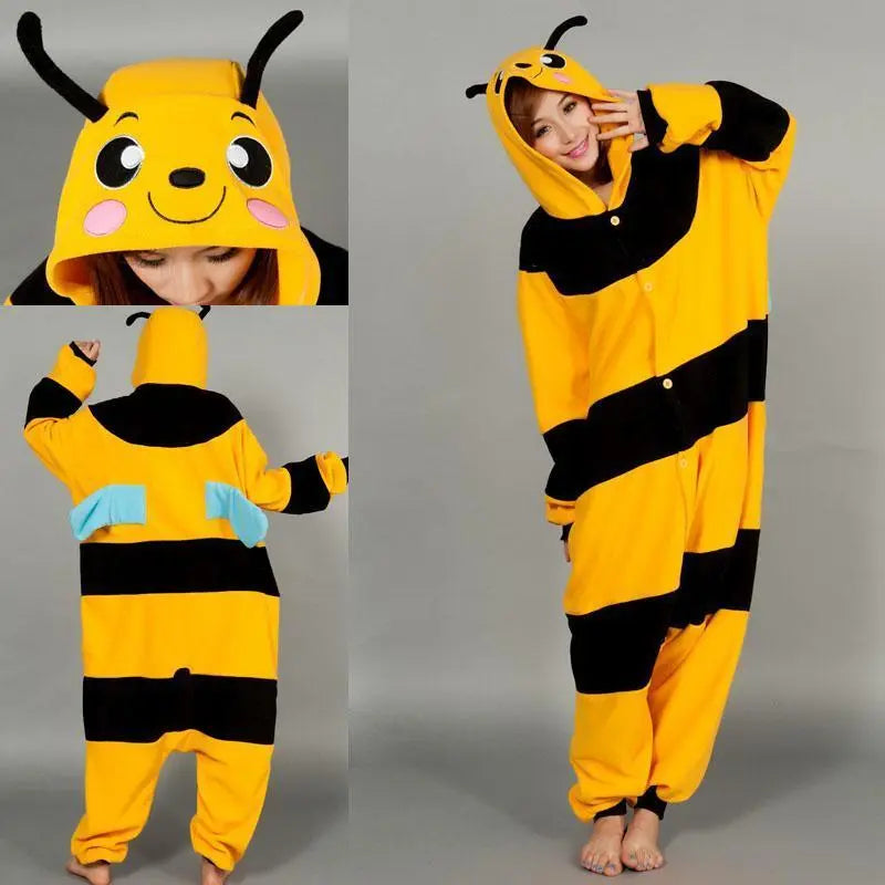 Bee Pajamas Kigurumi Onesies Hoodie Animal Costume - Pajamasbuy