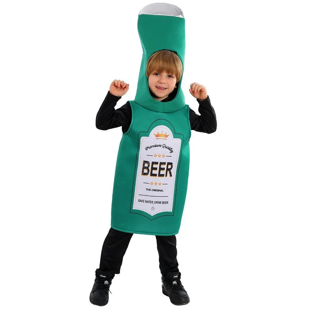 Beer Wine red Bottle Cosplay Costume Children's Day and School Festival Performance Outfit - Pajamasbuy