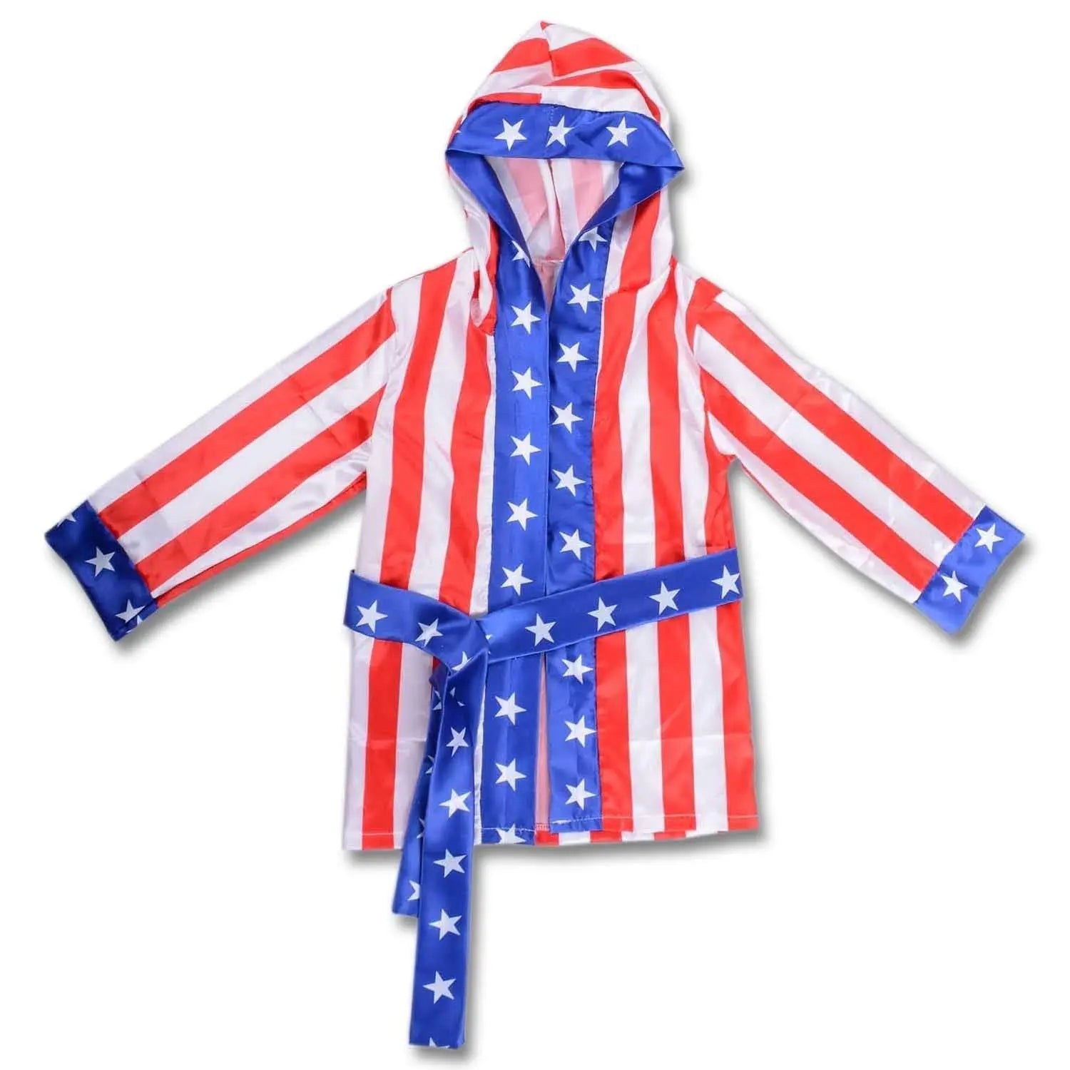 Boxer Cosplay Costume Rocky Balboa Suit Uniform American Star Stripes Robe Italian Boxing Outfit Set for Kids - Pajamasbuy