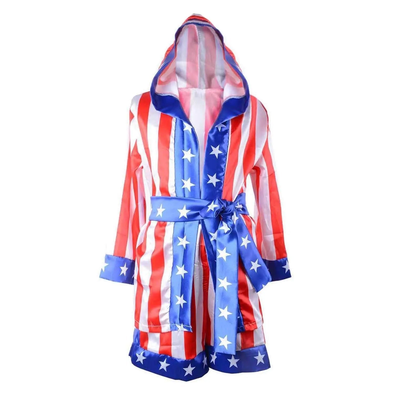 Boxer Cosplay Costume Rocky Balboa Suit Uniform American Star Stripes Robe Italian Boxing Outfit Set for Kids - Pajamasbuy