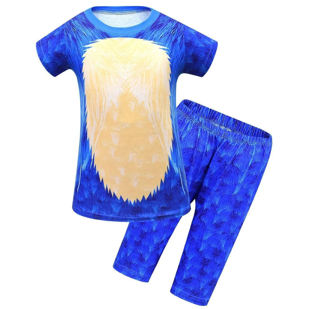 Boys Short sleeve Cartoon Pants Set Sonic the Hedgehog Print costumes Set - Pajamasbuy