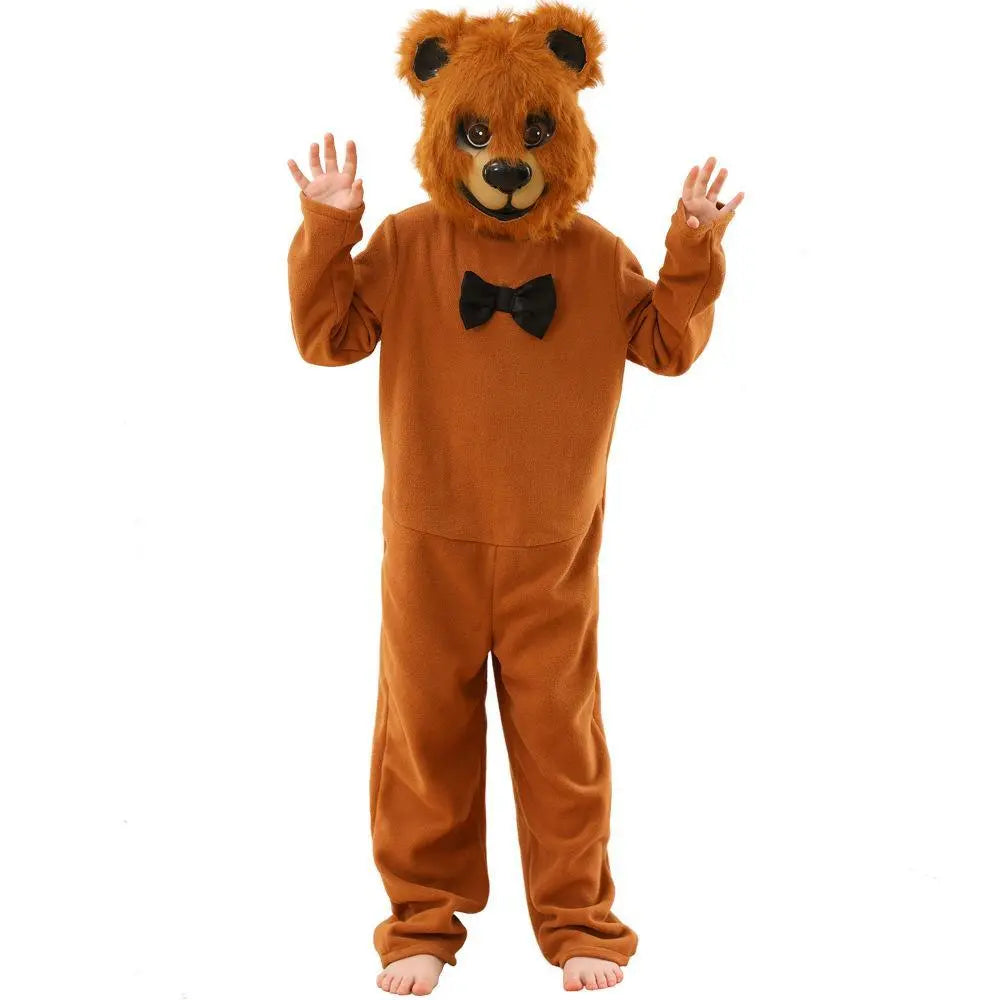 Brown Bear animal furry costume Children's Day Matching Pets Party Halloween - Pajamasbuy