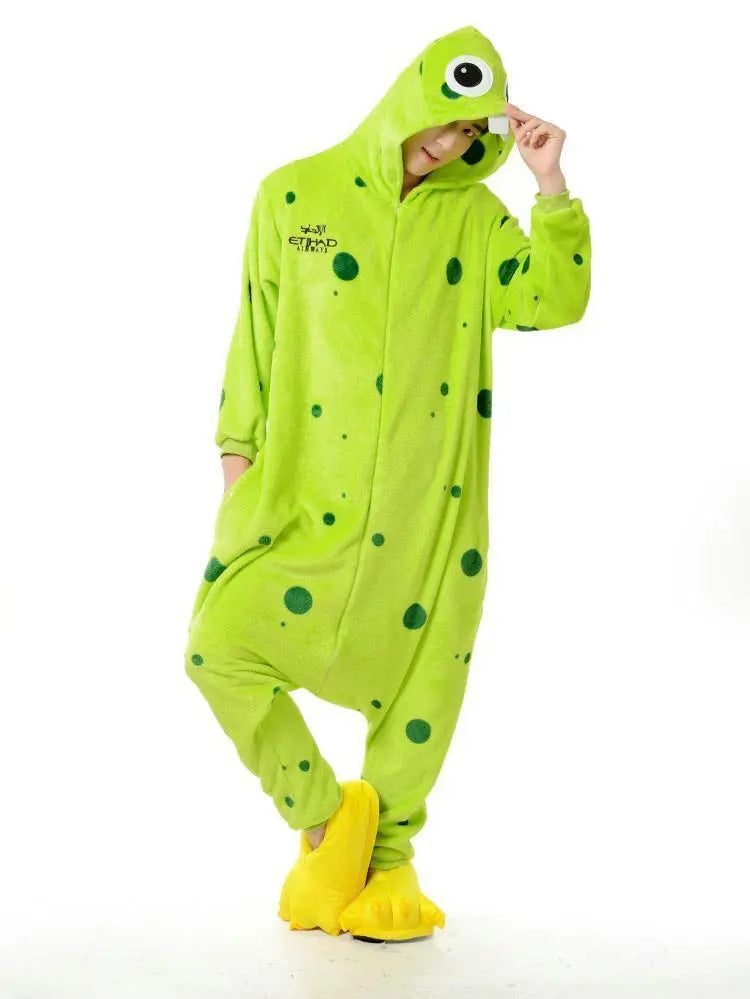 Bucktooth Monster Animal Kigurumi Oneises Costume Pajamas - Pajamasbuy