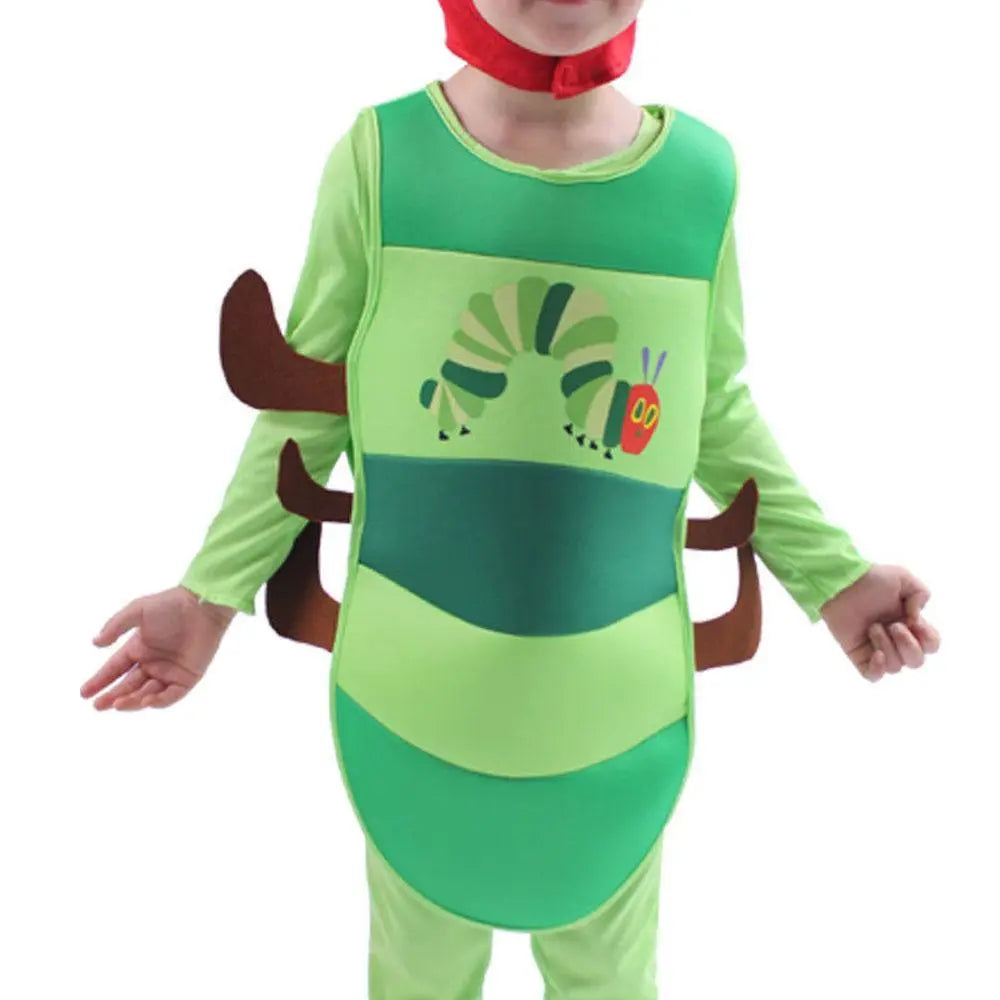 Caterpillar Cosplay Costume Boys Girls Halloween Jumpsuit Book Week Dress Up for Kids - Pajamasbuy