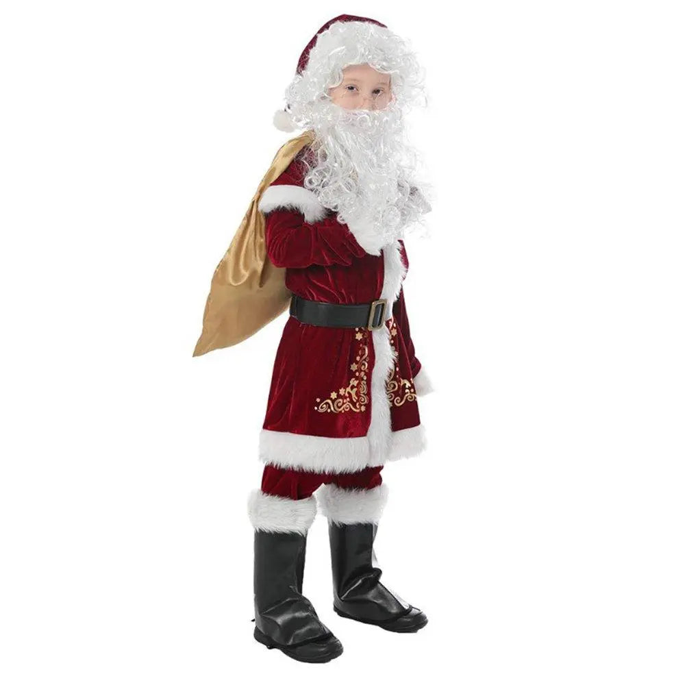 Children's Christmas Costumes Boys and Girls Santa Claus Costumes - Pajamasbuy