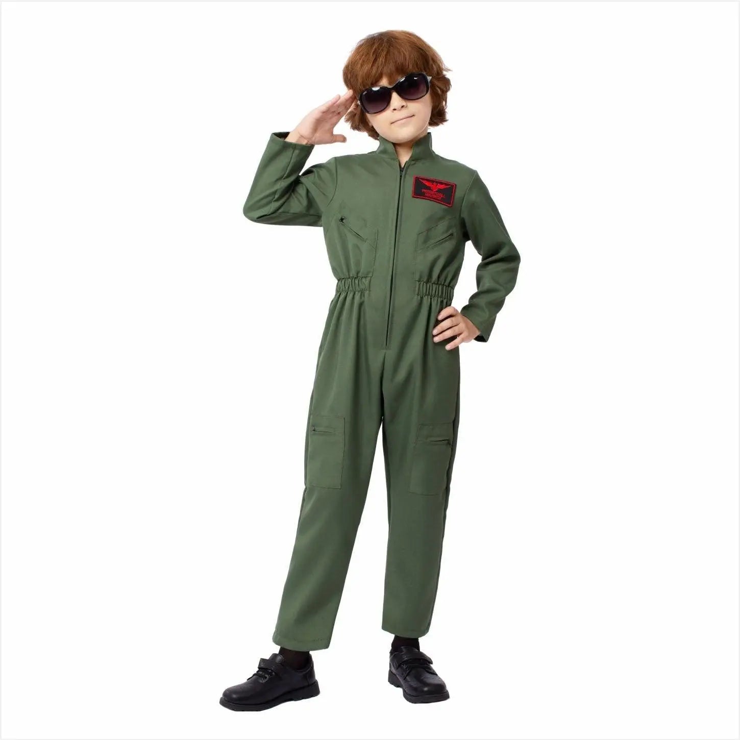 Children's Fighter Pilot Costume Halloween Carnival and Kindergarten Performance Jumpsuit - Pajamasbuy