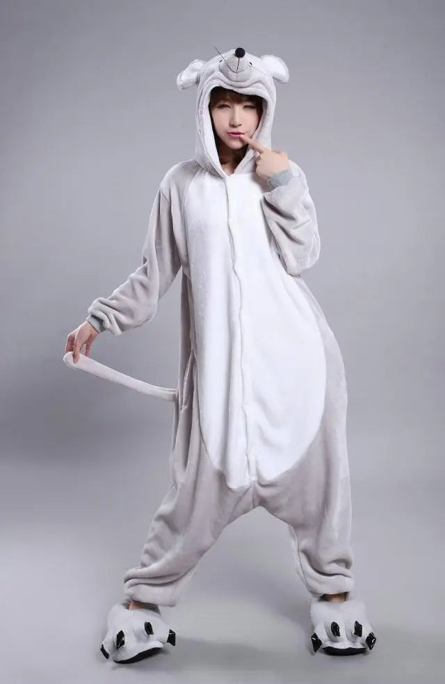 Chinese Zodiac Signs Mouse Kigurumi Animal Onesies Pajamas Costume - Pajamasbuy