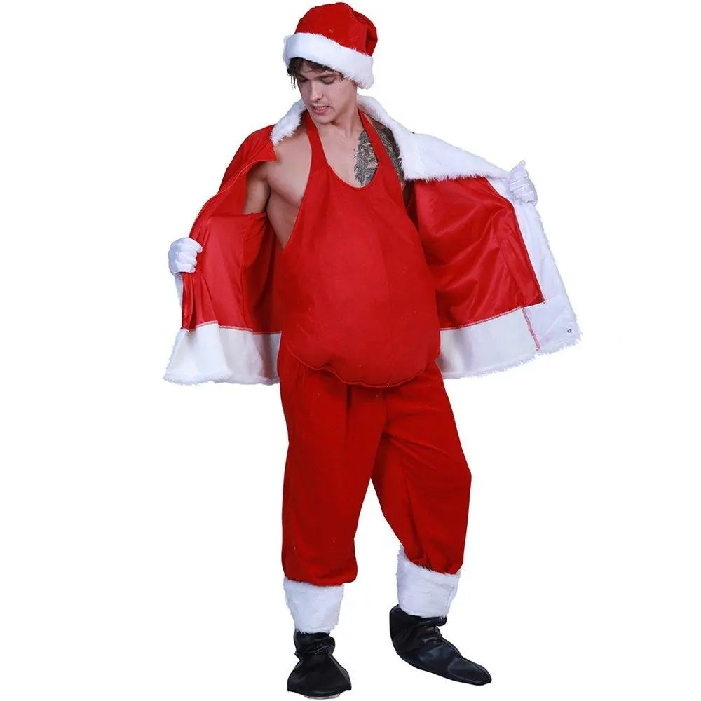 Christmas Costume Accessories Santa Claus Fake Belly Props Unisex - Pajamasbuy