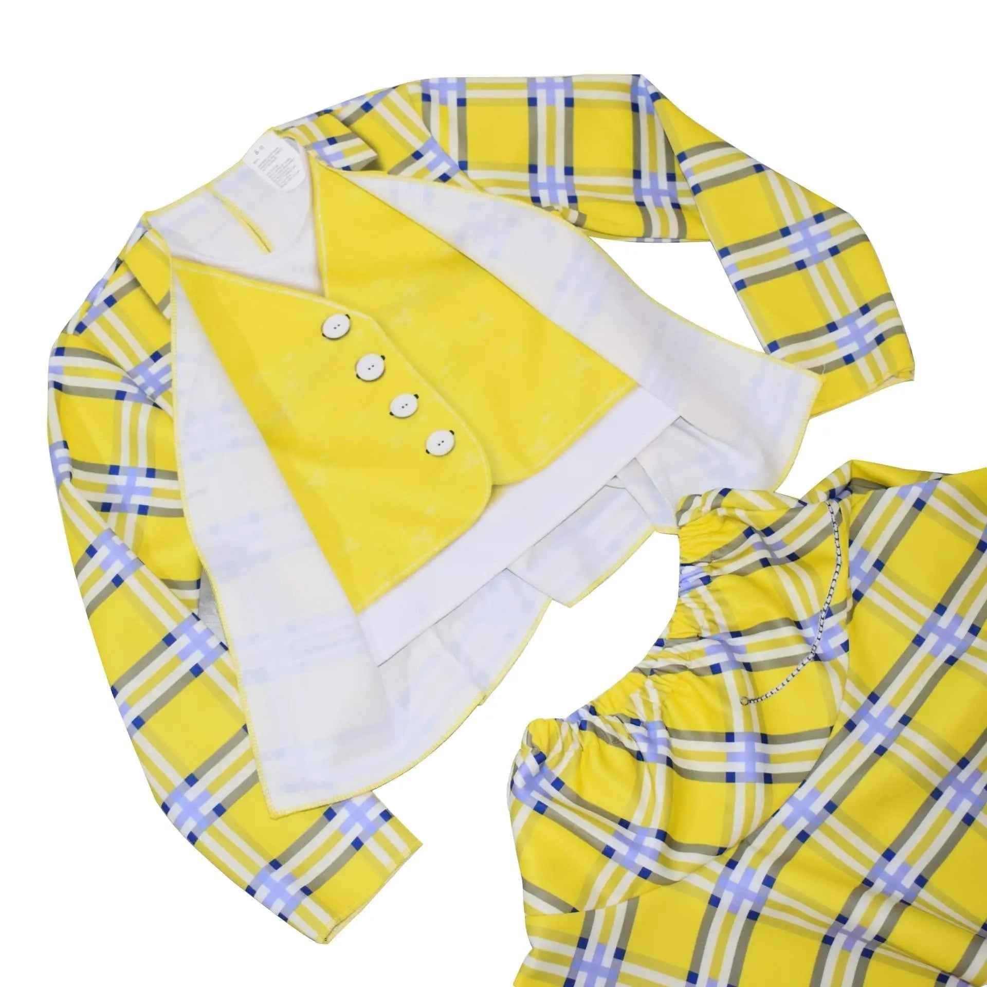 Clueless Cher Horowitz Girl Cosplay Costume School Uniform Suit Fancy Dress Halloween Outfit - Pajamasbuy