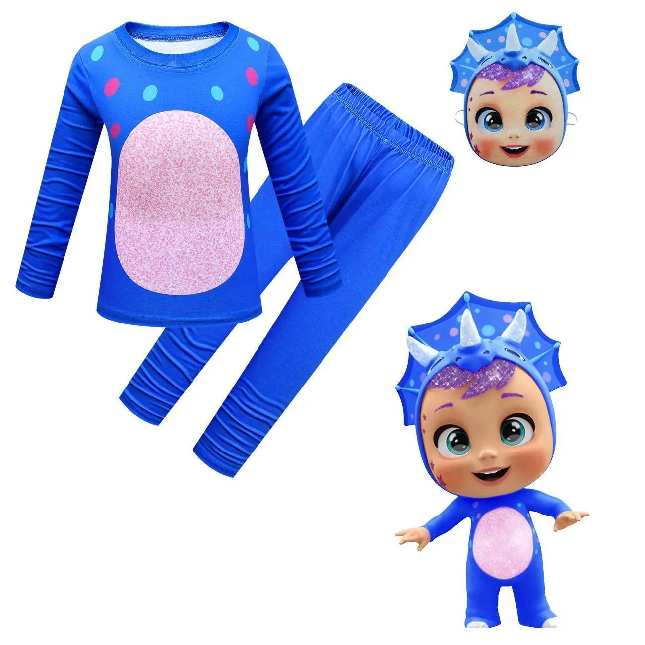 Cry Babies Cosplay Costume Long Sleeve Cartoon Two Piece Suits - Pajamasbuy