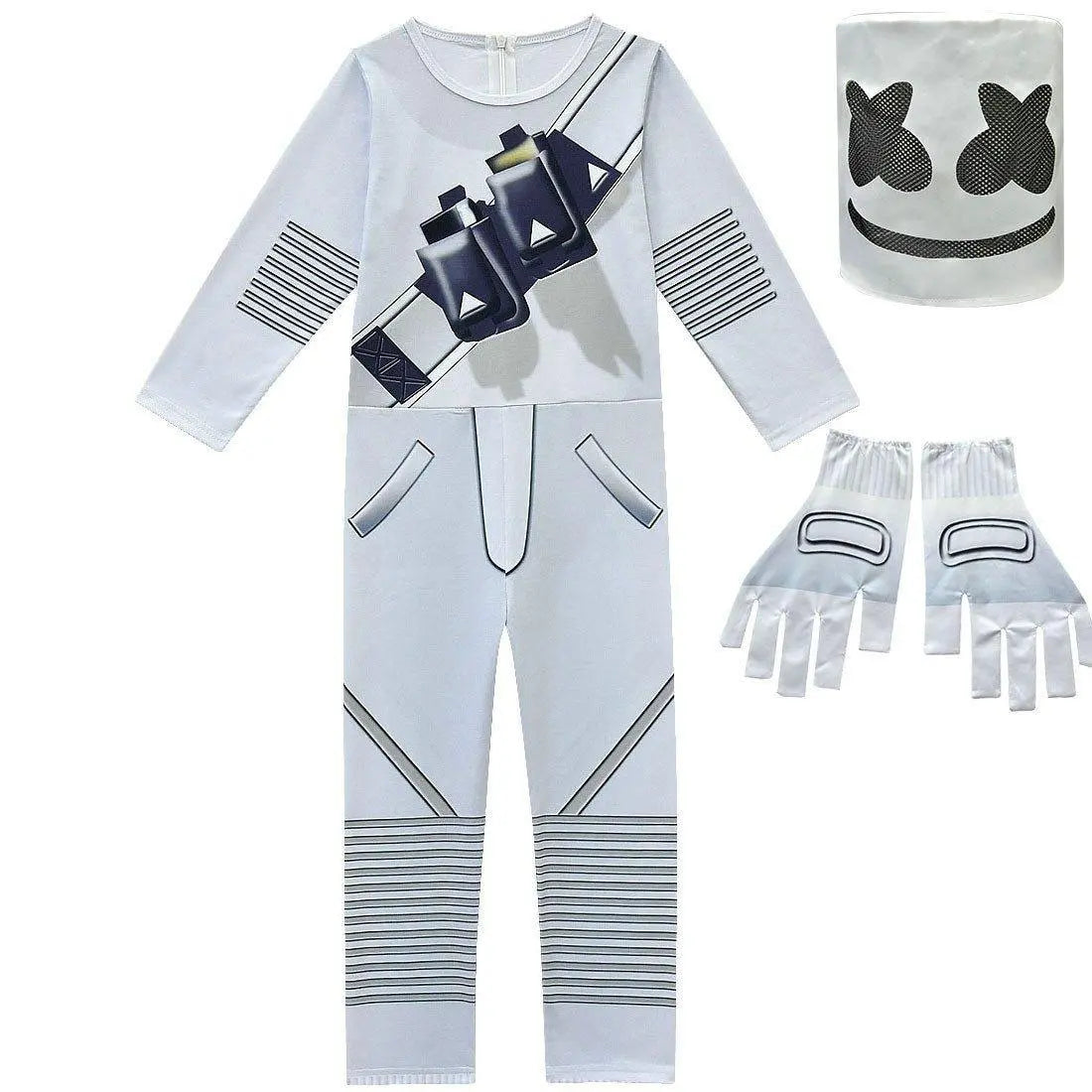 DJ Marshmello Chris Comstock Costume Jumpsuit for Kids Gift - Pajamasbuy