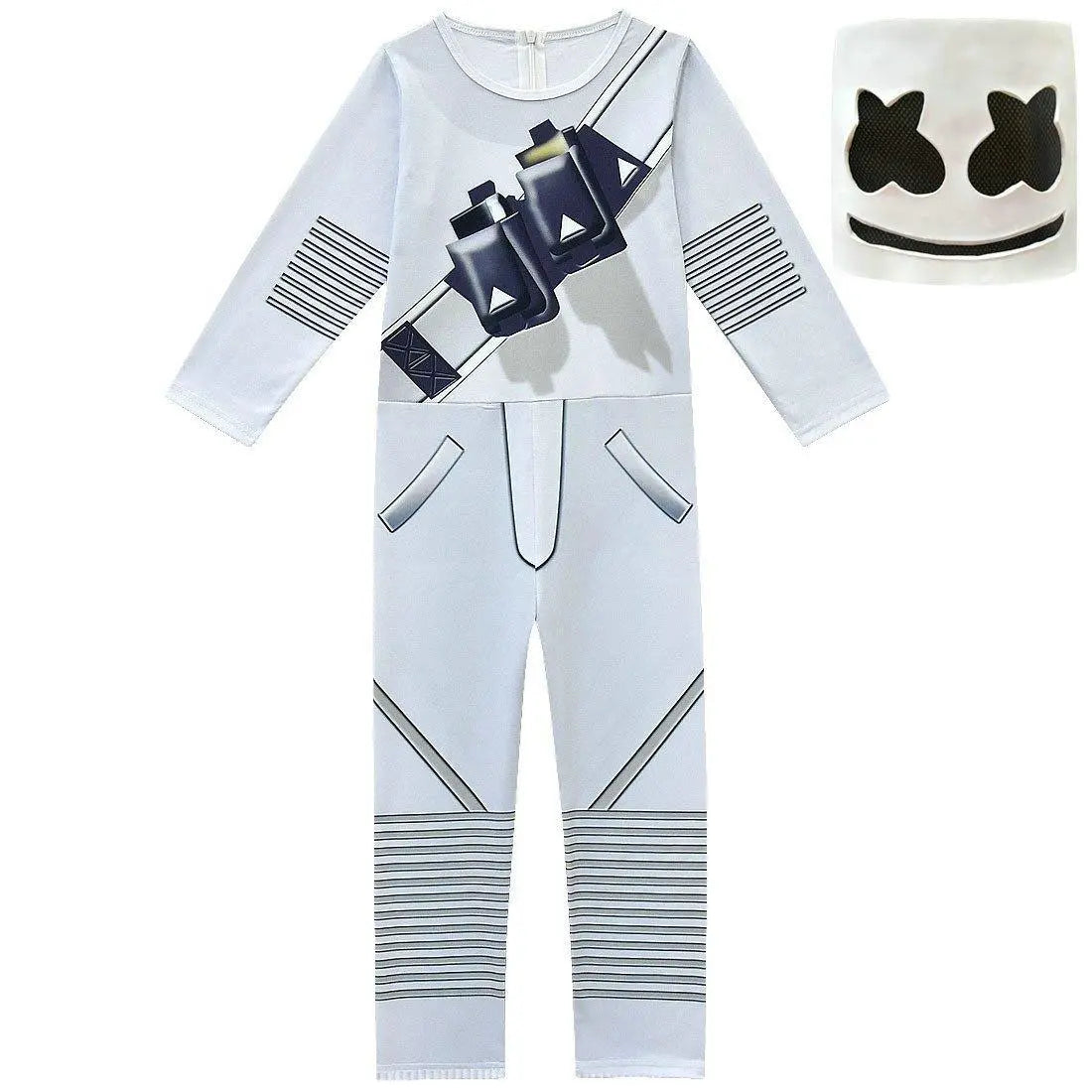 DJ Marshmello Chris Comstock Costume Jumpsuit for Kids Gift - Pajamasbuy