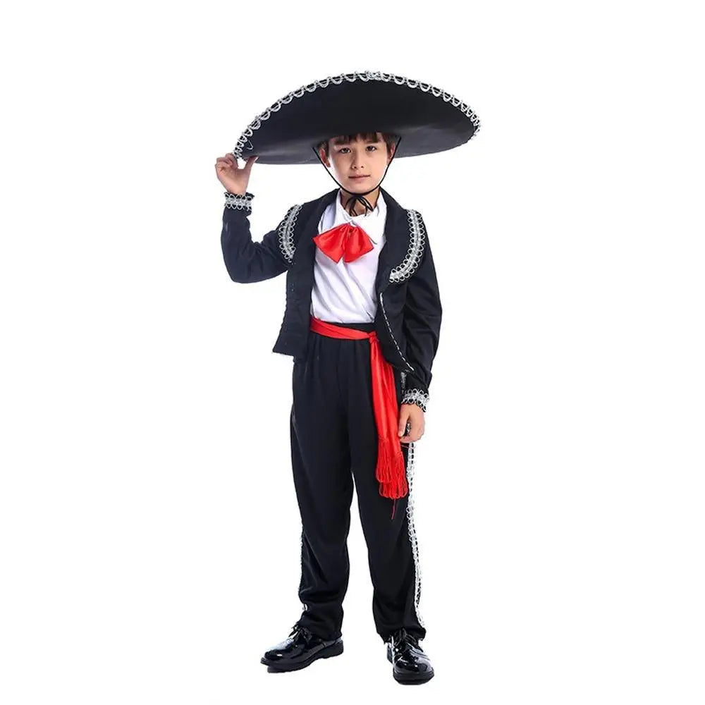 Day of the Dead Mariachi Amigo Kids Party Fancy Cosplay Costume - Pajamasbuy