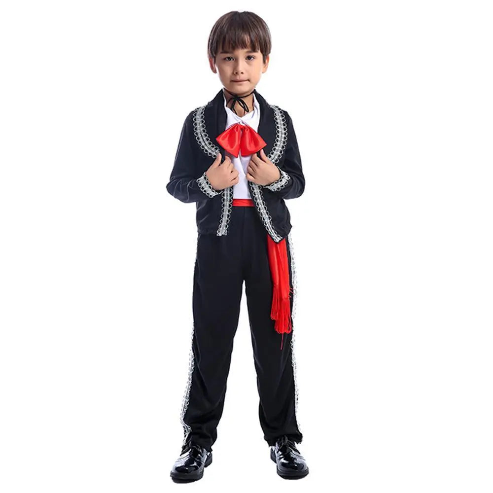 Day of the Dead Mariachi Amigo Kids Party Fancy Cosplay Costume - Pajamasbuy