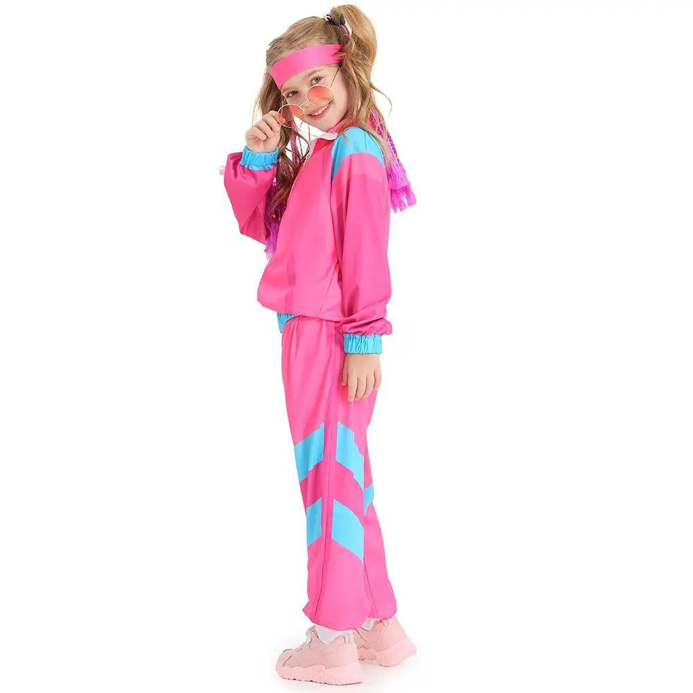 Disco 80S Costume Outfits Dance Set Hip Hop Modern Jazz Team Performance Kids - Pajamasbuy