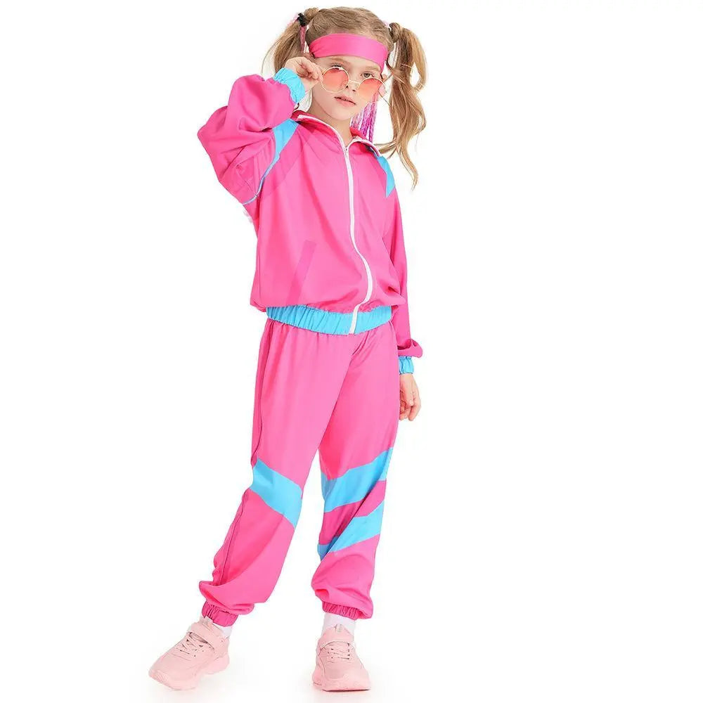 Disco 80S Costume Outfits Dance Set Hip Hop Modern Jazz Team Performance Kids - Pajamasbuy