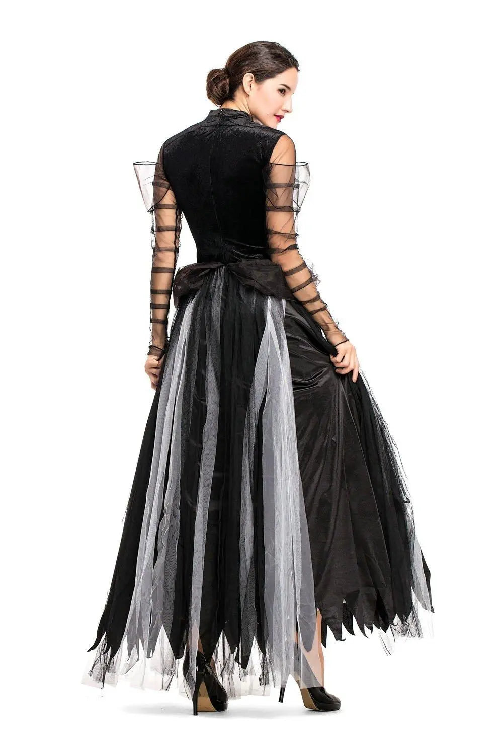 Fairy Tale Black Swan Cos Witch Cos Costume for Halloween Party Prom - Pajamasbuy