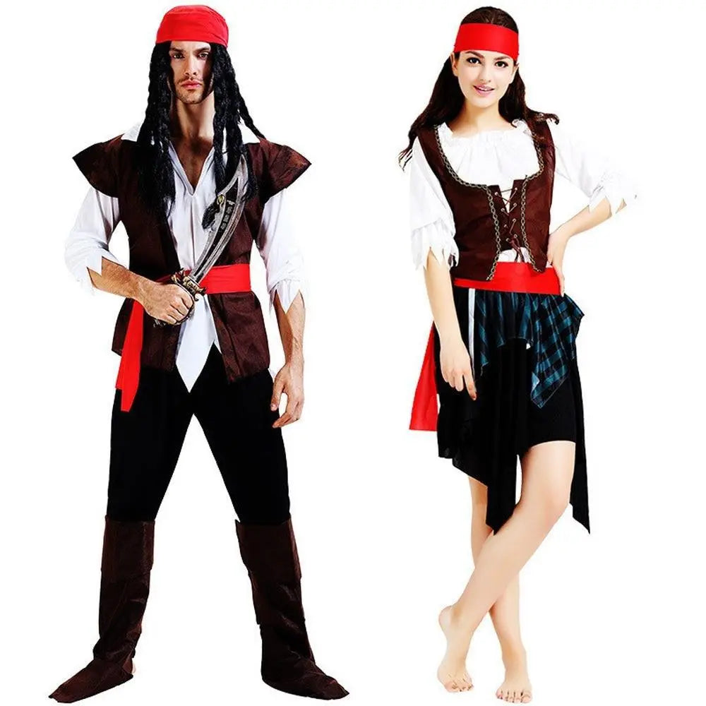 Family Matching Pirate Outfit Cosplay Costume Fancy Dress Halloween - Pajamasbuy