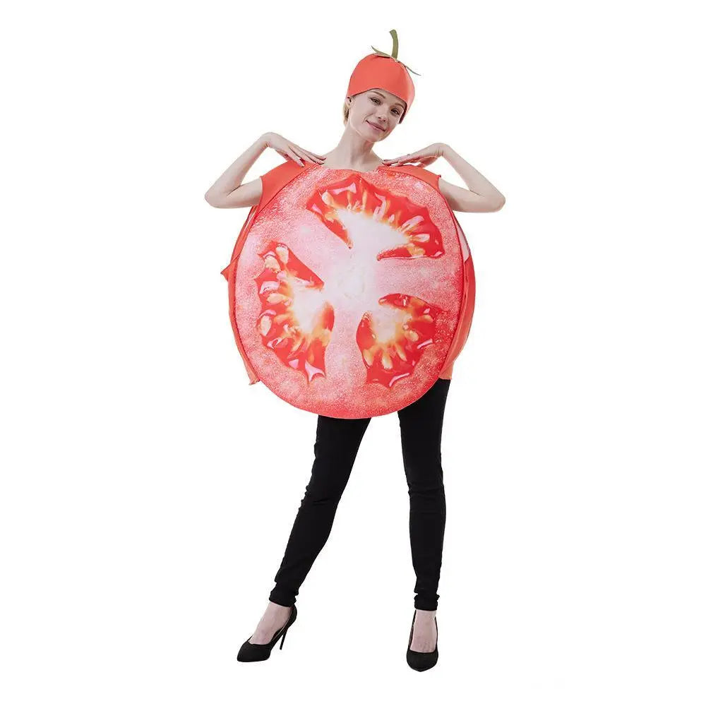 Fruit Sliced Vegetable Tomato women Halloween carnival costume for Adult - Pajamasbuy