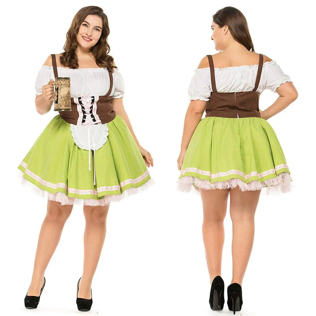 German Oktoberfest Outfit Halloween Plus Size Dress Women Cosplay Costume - Pajamasbuy