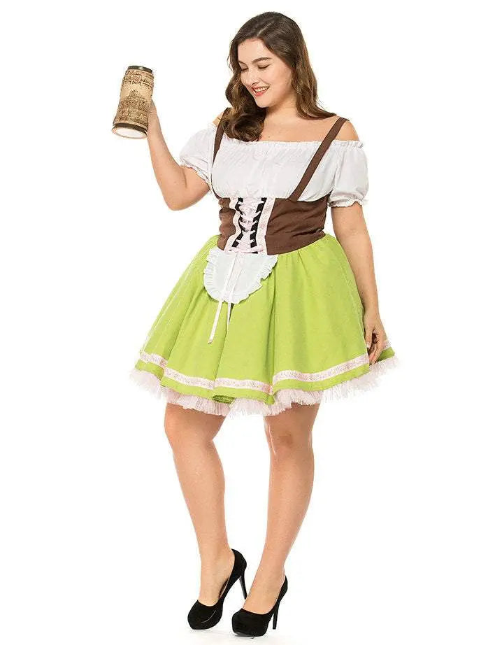 German Oktoberfest Outfit Halloween Plus Size Dress Women Cosplay Costume - Pajamasbuy