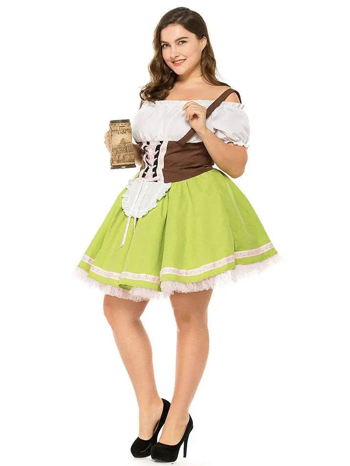 German Oktoberfest Outfit Halloween Plus Size Dress Women Cosplay Costume - Pajamasbuy