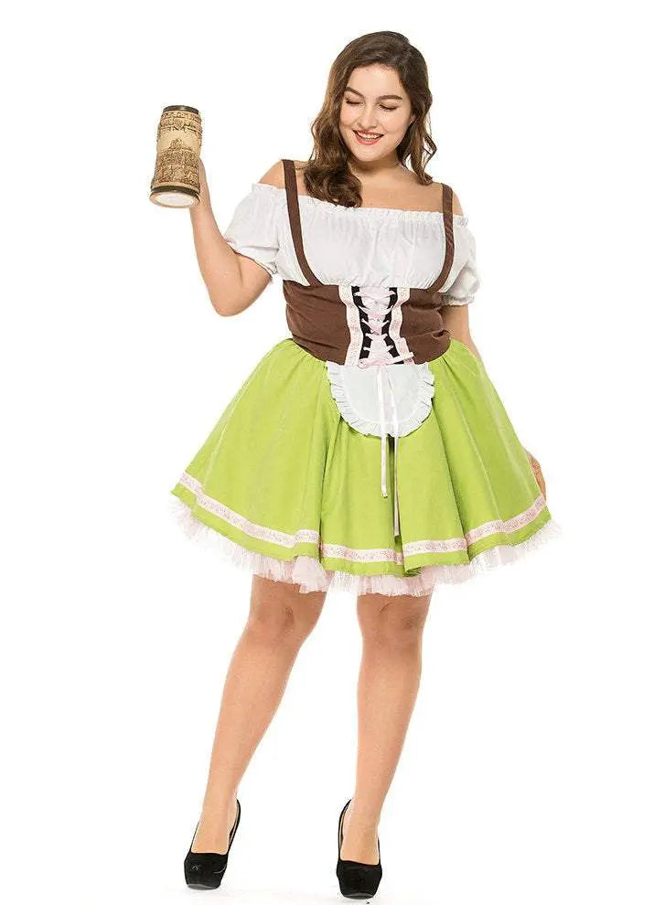 German Oktoberfest Outfit Halloween Plus Size Dress Women Cosplay Costume - Pajamasbuy