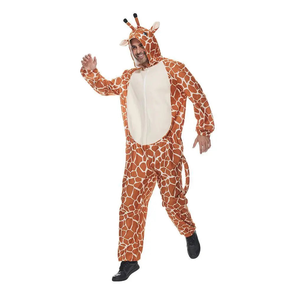 Giraffe Animal Kigurumi Onesie Party Performance Costume for Adults - Pajamasbuy