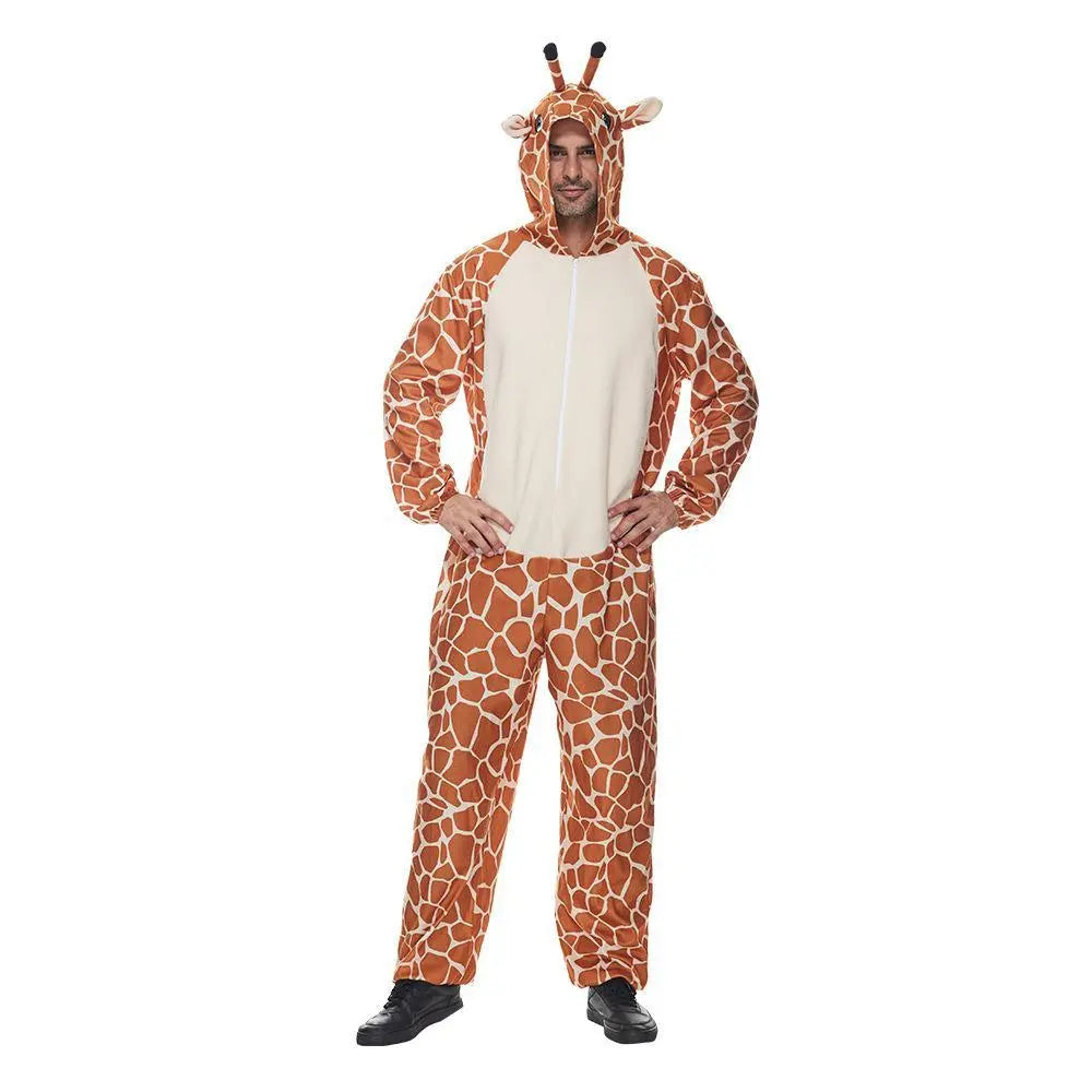 Giraffe Animal Kigurumi Onesie Party Performance Costume for Adults - Pajamasbuy