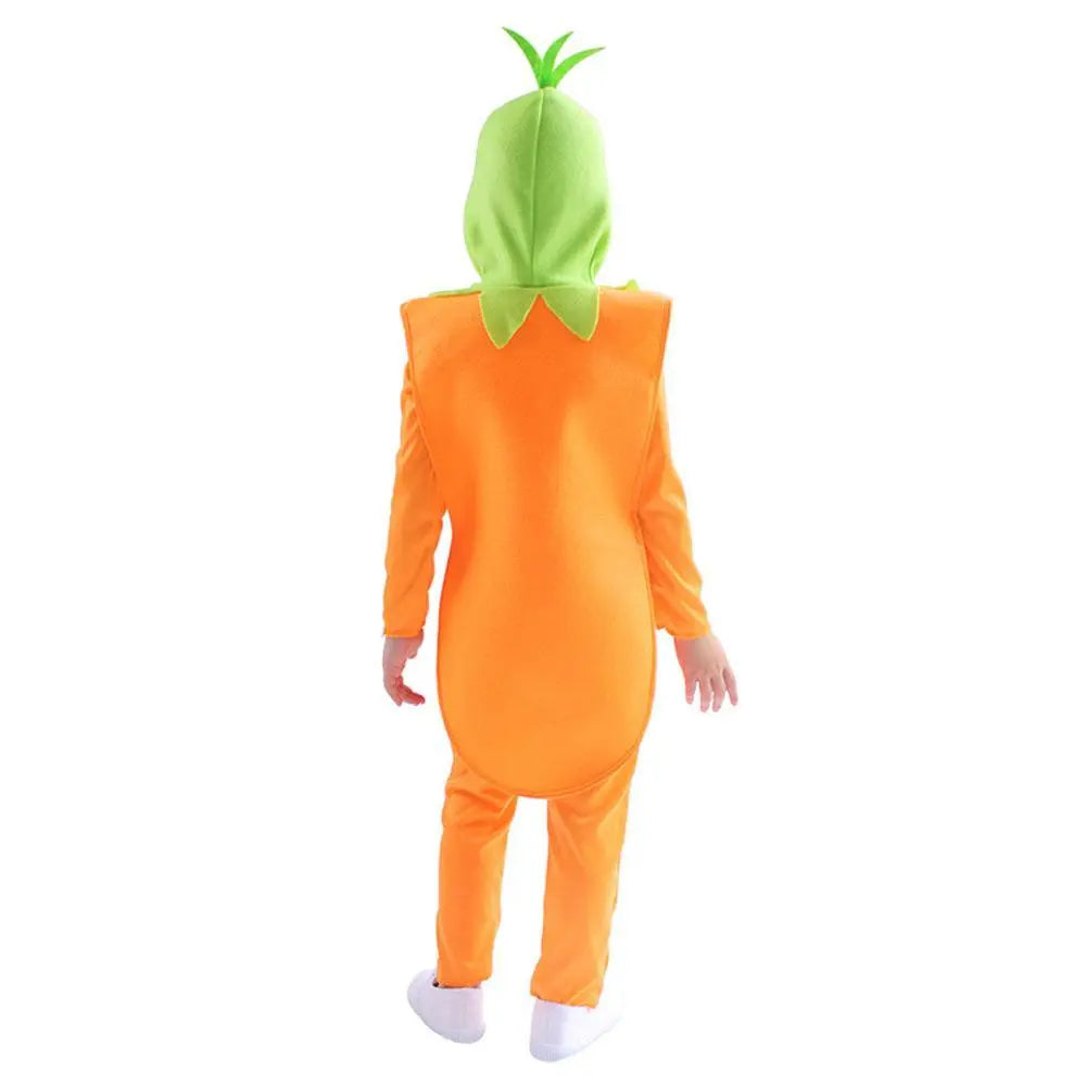 Halloween Carrot Cosplay Costumes Romper Onesie Cute Jumpsuit Outfit for Kids - Pajamasbuy