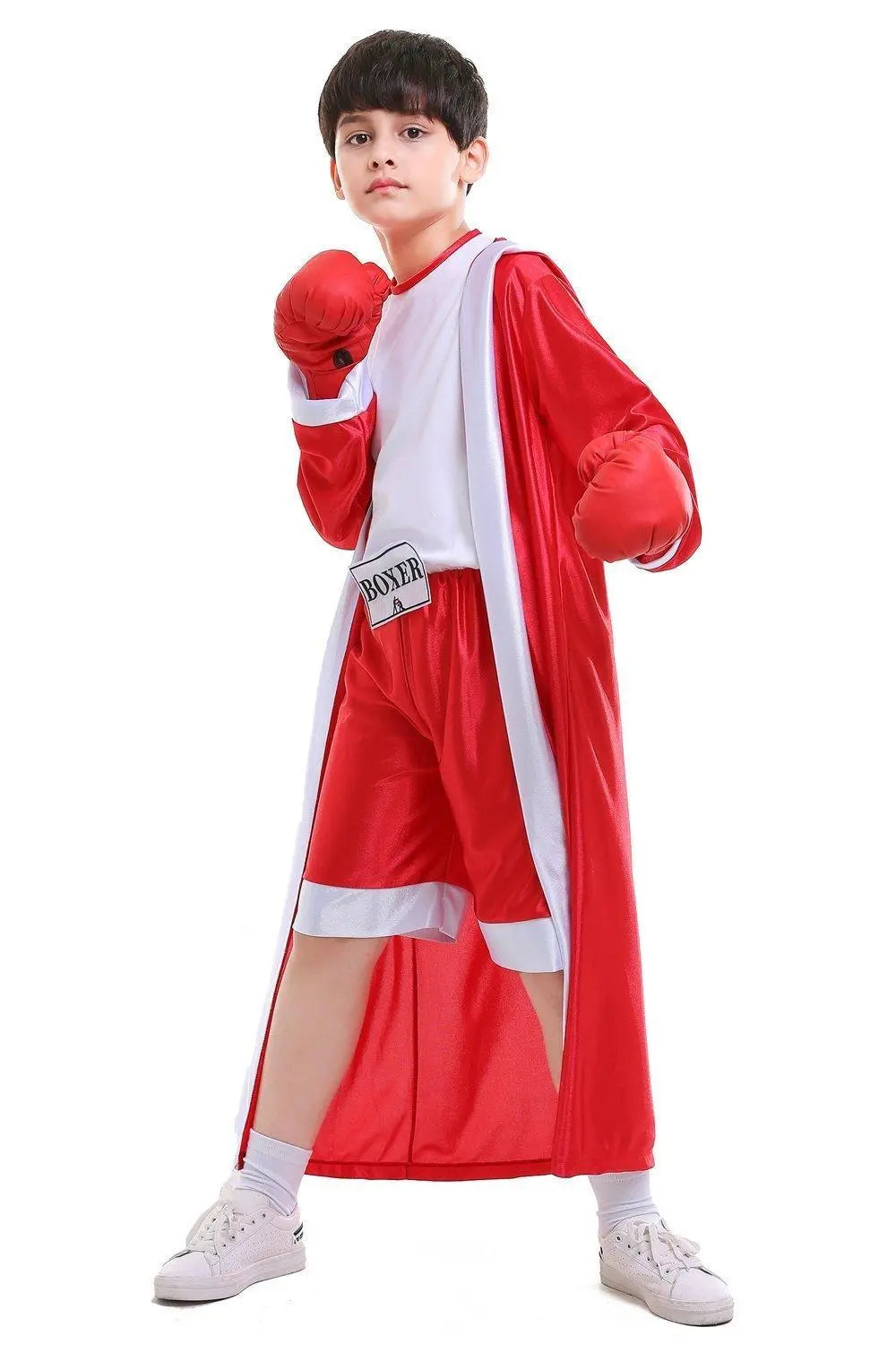 Halloween Child Boys Champion Boxer Uniform Costume Sportswearing - Pajamasbuy