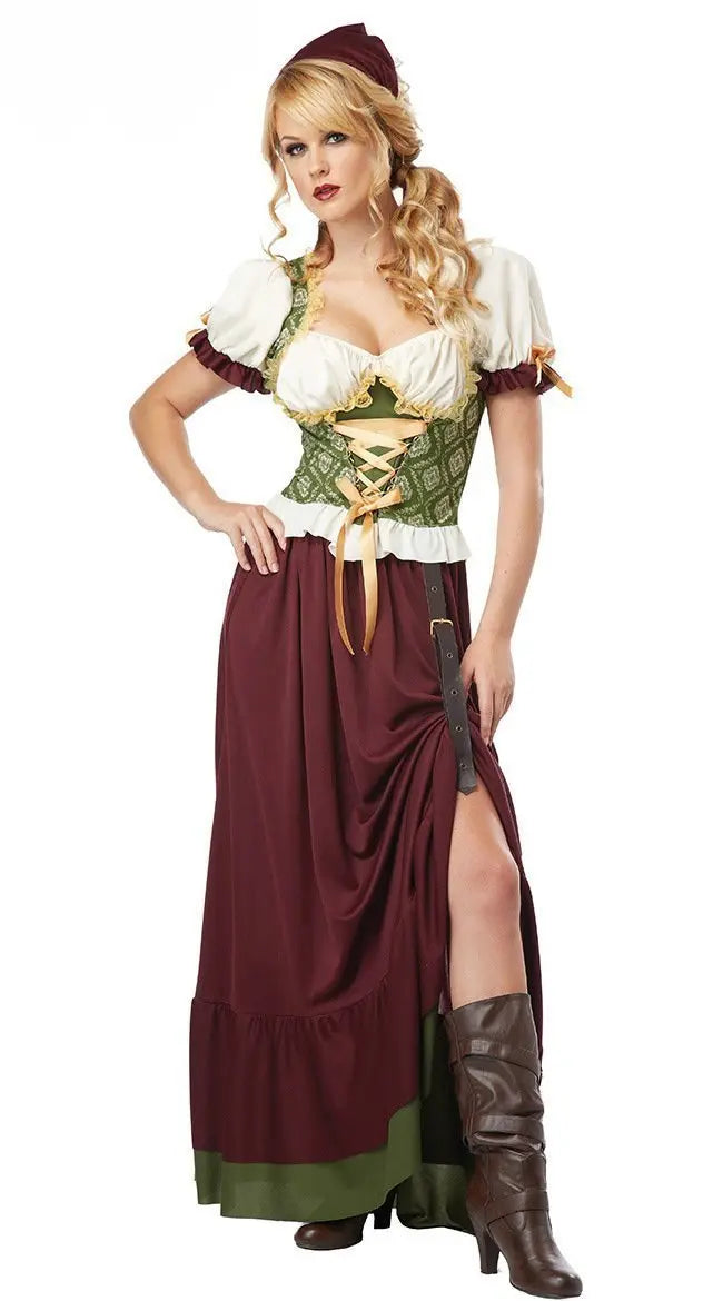 Halloween German Beer Women Dress Oktoberfest Cosplay Costume - Pajamasbuy