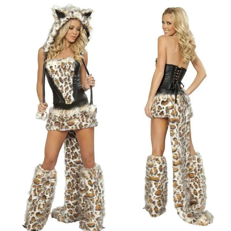 Halloween Leopard Wolf Cosplay Costume - Pajamasbuy