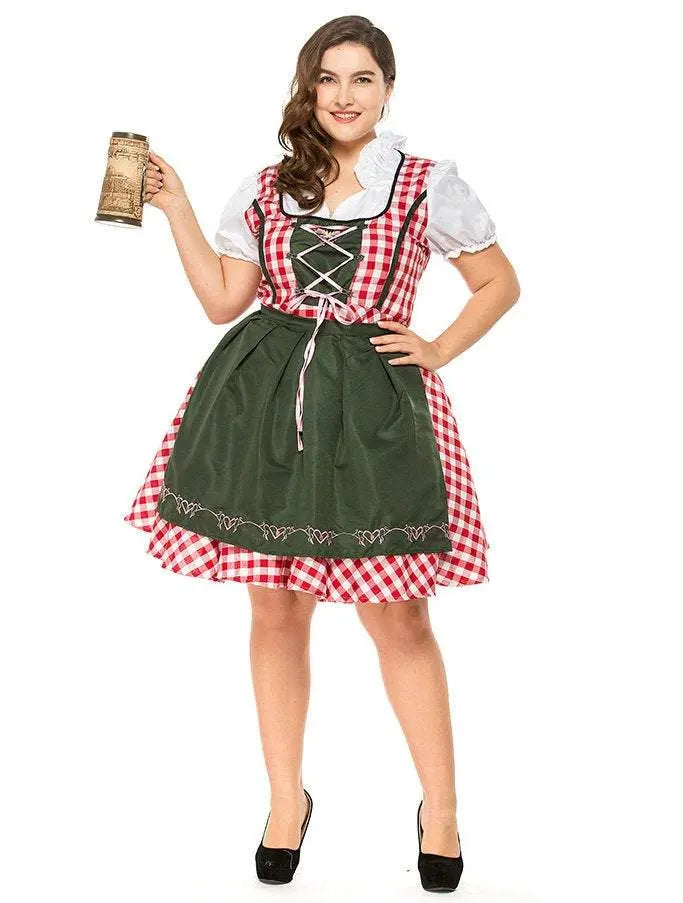 Halloween Plus Size Women German Beer Oktoberfest Cosplay Costume - Pajamasbuy