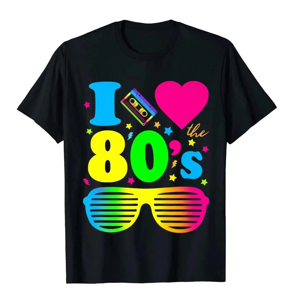 I Love 80s Men T-Shirt 1980s Costumes Cosplay Party Carnival| PajmasBuy