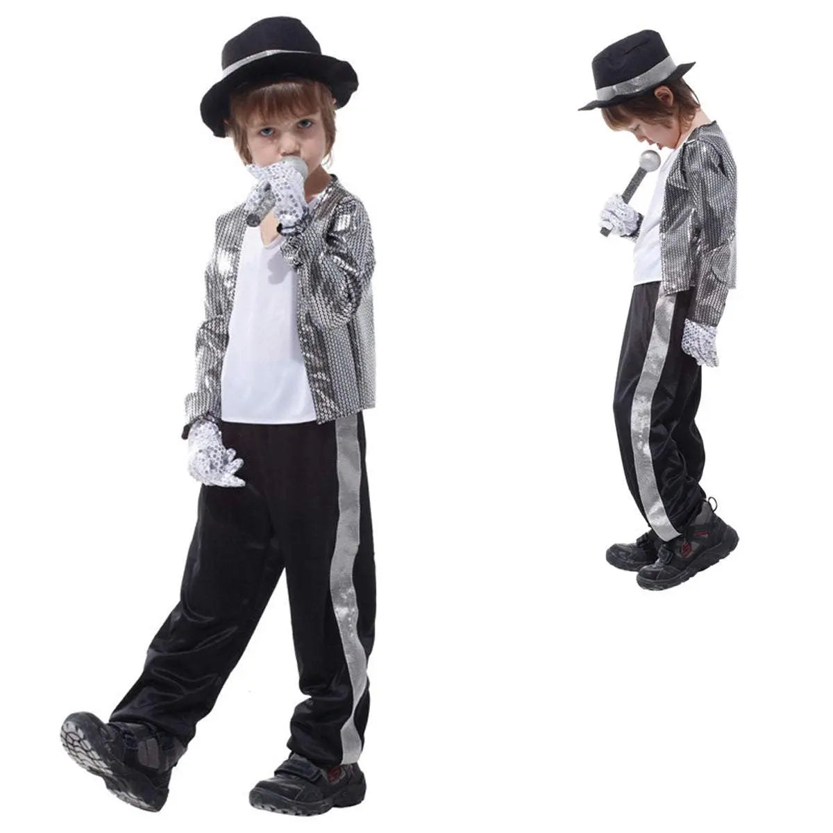 Kid Michael Jackson Thriller Fancy Cosplay Costume Halloween Partywear - Pajamasbuy